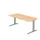In hoogte verstelbaar bureau,HxBxD 680-850x1800x800mm,blad esdoorn