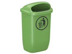 kunststof afvalbak,v. buiten,50l,HxBxD 740x430x340mm