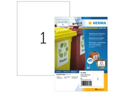 HERMA 4602 Weerbestendige Inkjet-etiketten A4 210x297mm wit 40 stuks