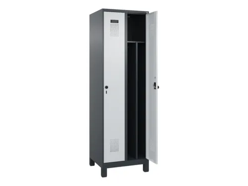 locker voor scheiding van kleding,HxBxD 1950x600x500mm,2vak