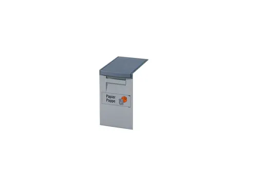 Afvalbak Afvalverzamelaar 15 Liter 355x200x300mm Lichtgrijs/Grijs