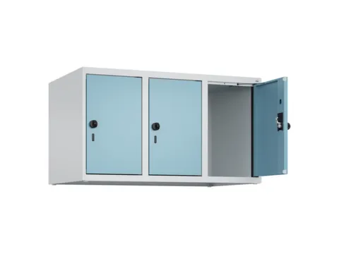 opzetkast,v. locker,3vak.,vak B 300mm,HxBxD 500x900x500mm,draaigrendel