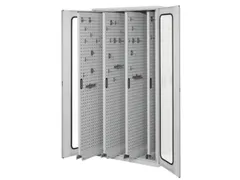 verticale kast,HxBxD 1950x1000x600mm,vensterdeur,RAL5010