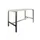 Domino Basic statafel 140x80cm 110cm Grijs 25mm Zwart