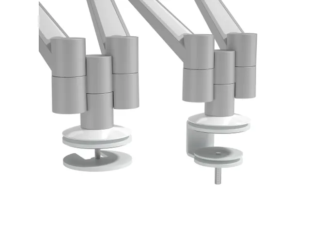 Bras support 2 écrans bureau Viewlite plus 652 Argent-blanc