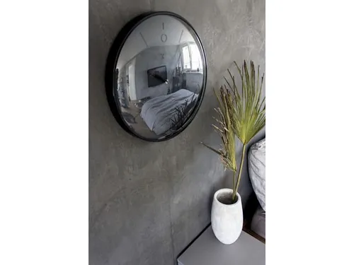 OUTLET Wandklok NeXtime Glamour Ø40cm metaal zwart streepaanduiding