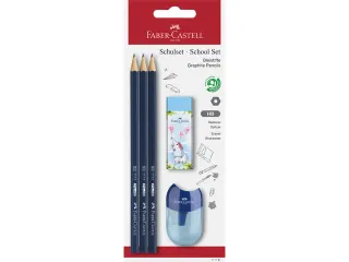 Potlood Faber-Castell 1111 HB schoolset 5 stuks op blister - 3