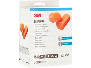 3M Wegwerp Oordoppen 1100 105dB Oranje 50 paar hypoallergeen - 1
