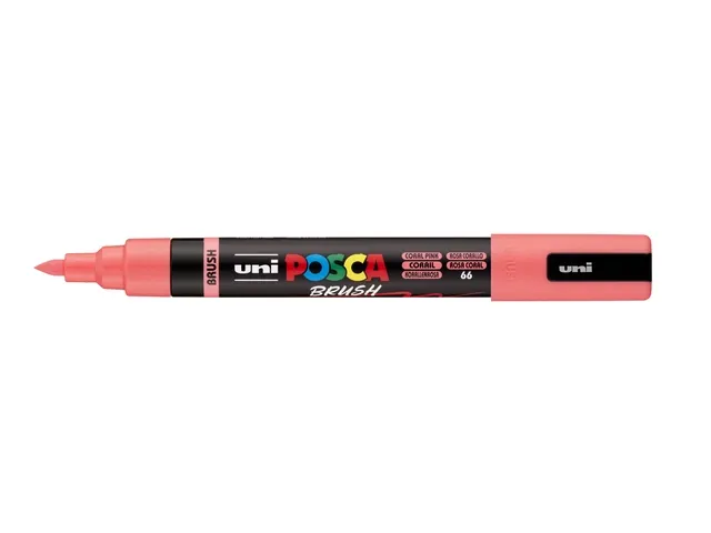 Paintmarker Uni POSCA PC-5BR brushpunt M koraal
