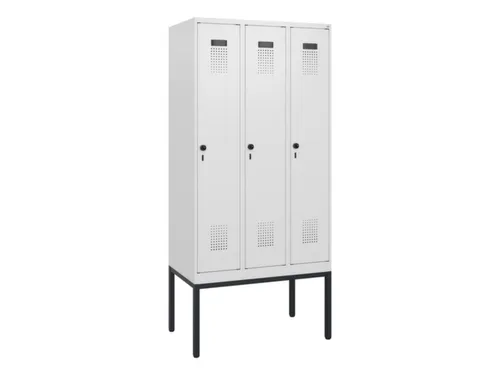 schoollocker,HxBxD 1950x900x500mm,3vak,vak B 300mm,draaigrendel