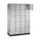 lockerkast,HxBxD 1950x1220x500mm,4x5vakken,cil.-slot,sokkel