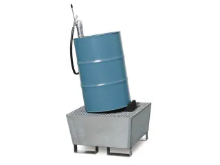 vatwig,v. 1x200l vat,HxBxD 97x217x214mm,PE,zwart - 2