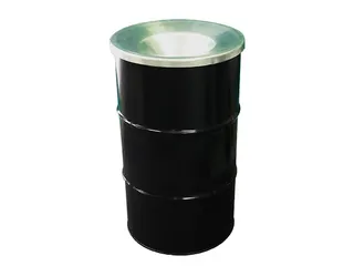 Afvalbak Binbin Met Vlamvertragend Deksel 120 Liter Zwart - 1