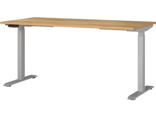 Elektrisch ihv bureau,HxBxD 720-1200x1600x800mm,blad Navarra-eiken
