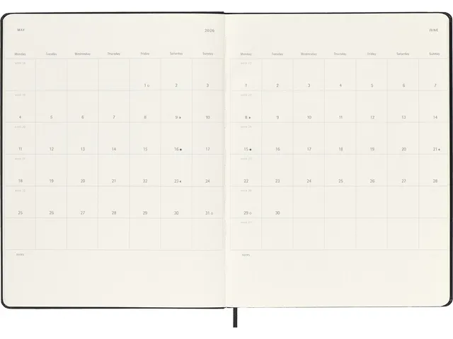 Agenda 2025/2026 Moleskine 18M Planner Weekly 7dag/1pagina XL zwart