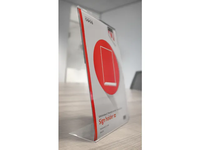 Kaarthouder Quantore A4 L-staand