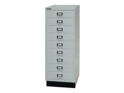 kantoor-ladekast HxBxD 940x349x432mm 9 laden romp lichtgrijs staal