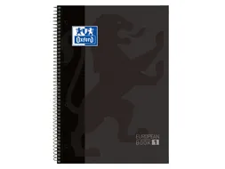Notitieboek Classic Europeanbook A4+ 5x5 80 Vel Zwart