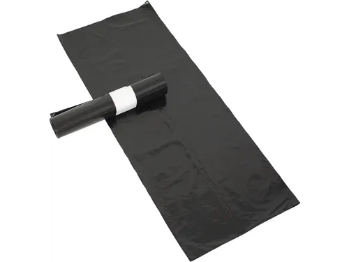 Vuilniszak 20 micron 60x80x0.02 cm 60L Zwart HDPE 20x20 rol