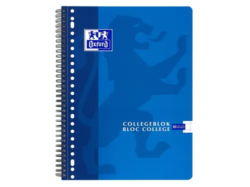 Collegeblok Oxford School Scribzee A4 23-Gaats Ruit 10Mm 80Vel Assorti