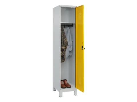 locker,HxBxD 1950x400x500mm,1vak,vak B 400mm,draaigrendel,voeten