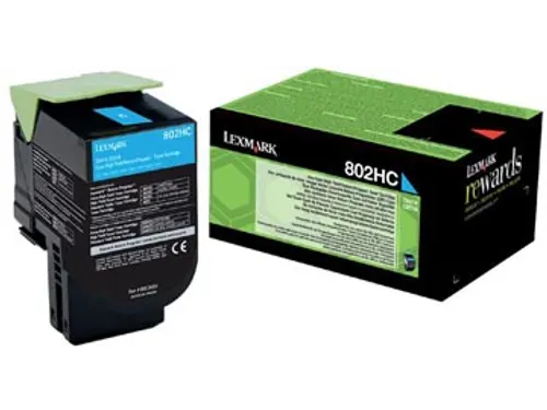 Return Program toner 802 3.000 pagina 80C2HC0 cyaan