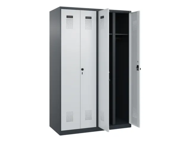 locker voor scheiding van kleding,HxBxD 1850x1200x500mm,4vak
