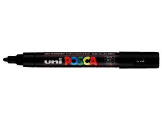 Verfstift Posca PC5M Medium Punt 1,8-2,5mm Zwart - 3