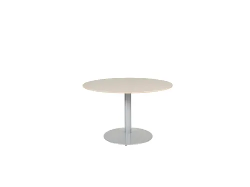 Linesto Vergadertafel Vaste Hoogte 120cm Rond Robson Eiken 25mm Alu