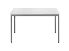 Tafel Vierkant 140x80 Cm Rechthoekig Frame Antraciet Blad Grijs