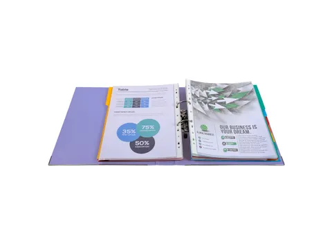 Ordner PP Prem'Touch A4maxi 50mm lila