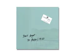 Glasmagneetbord Sigel aquamarijn 30x30cm