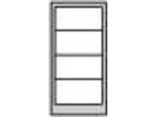 ladekast HxBxD 900x500x500mm 4laden slot RAL7035 front RAL5010