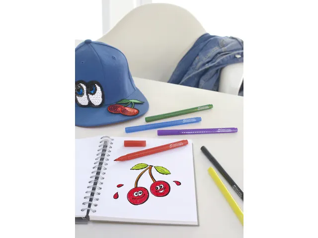 Viltstiften Faber-Castell Grip 30x ass. Kleuren