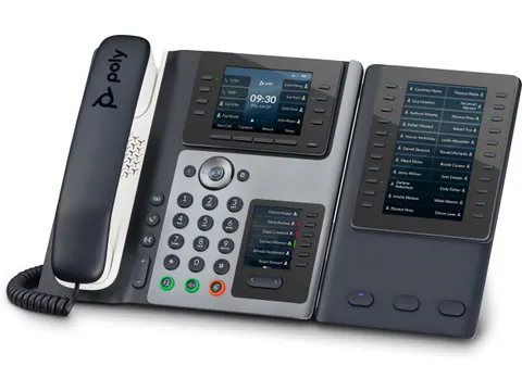 Poly Edge E450 IP-telefoon met PoE-ondersteuning