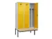 locker met bank,voor scheiding van kleding,HxBxD 2120x1200x815mm,3vak