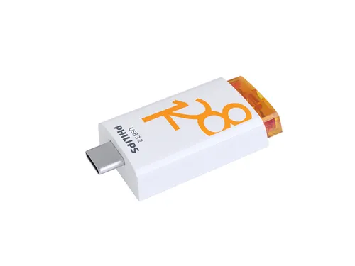 USB stick 3.2 Philips Click USB-C 128GB oranje