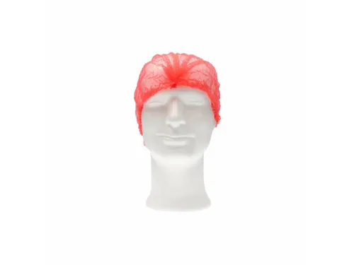 PP non woven haarnet Rood 49cm Clip Cap maat M 1000 Stuks