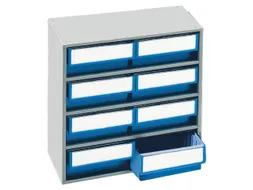 Bakkenunit Bxhxd 400X395X300Mm 8Bakken Blauw Behuizing Ral7035