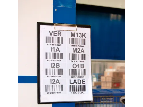 Klembord MAUL A4 staand + 2 magneten achterzijde PVC zwart
