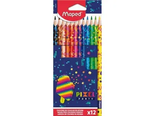 Kleurpotlood Maped Pixel Party set à 12 kleuren - 1