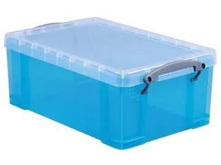 Opbergdoos 9 Liter Transparant Aqua - 1