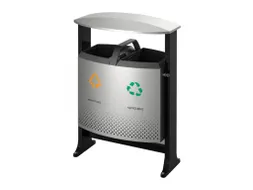 Buitenafvalbak afvalscheiding 2x39 Liter