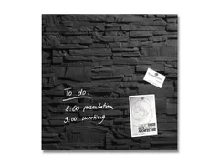 Glasmagneetbord Sigel Artverum 480x480x15mm leisteen