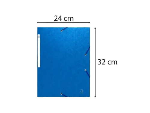 Elastomap Nature Future gekorreld glanskarton A4 600 g/m² blauw