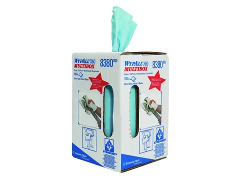 WypAll 8380 poetsdoek X60 Hydroknit 1-laags blauw