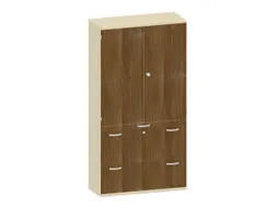 kantoorkast,HxBxD 1920x1000x430mm,decor romp esdoorn,decor front noten