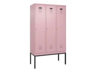 locker,HxBxD 2120x1200x500mm,3vak,vak B 400mm,cil.-slot,voetonderstel - 2