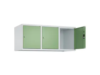 opzetkast,v. locker,3vak.,vak B 400mm,HxBxD 500x1200x500mm,vleugeldeur - 2