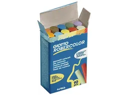 Giotto Krijt Robercolor, Doos met 10 Krijtjes Assorti Kleuren